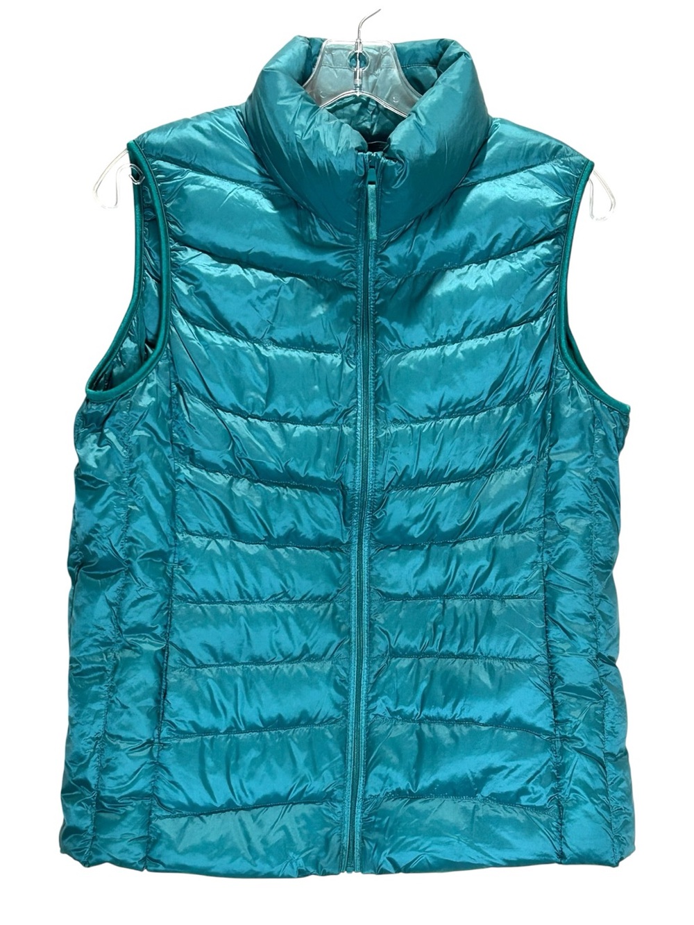 Uniqlo Women’s Teal Ultra Lightweight Down Puffer Vest - Full Zip - Large